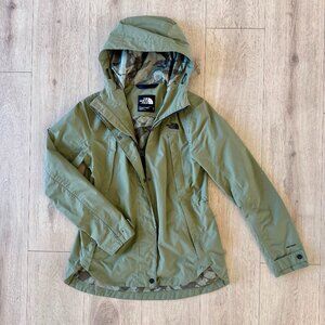 The North Face Jacket Women's Small Green Waterproof Rain Jacket